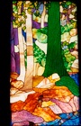  A Segment of  a Tiffany Forest Pannel